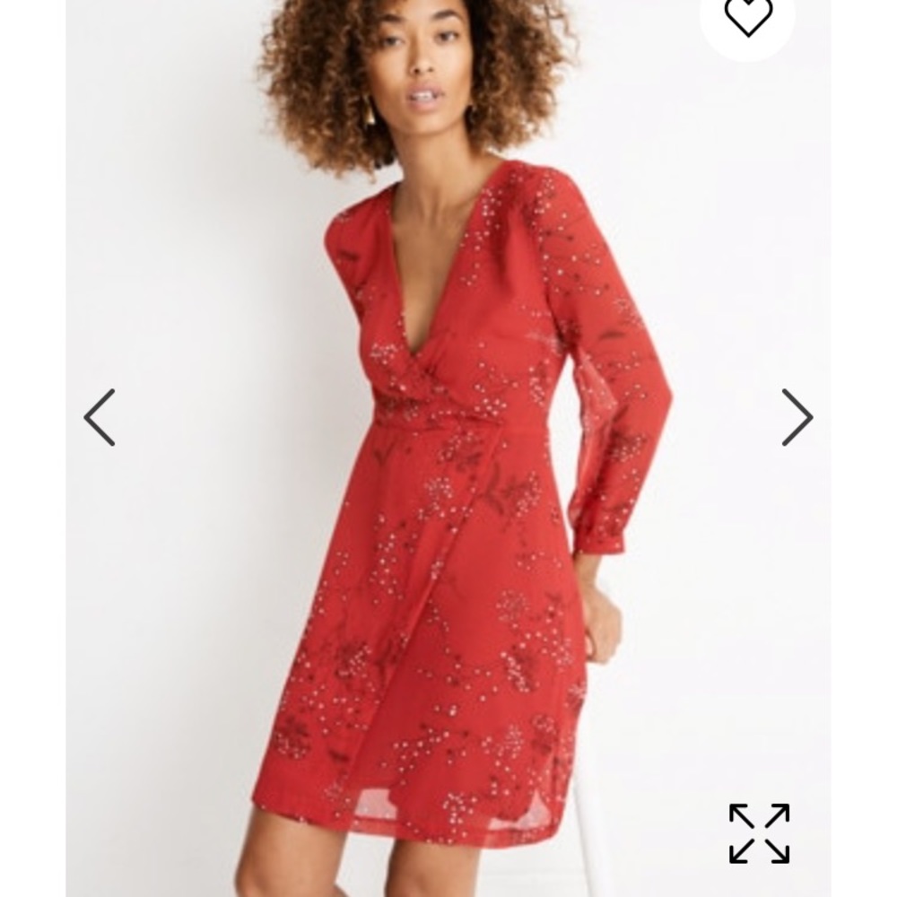 NWT Madewell Hazelwood Wrap-Front Mini Dress